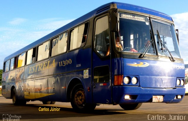 Viação Estrela 11300 na cidade de Goiânia, Goiás, Brasil, por Carlos Júnior. ID da foto: 1078221.