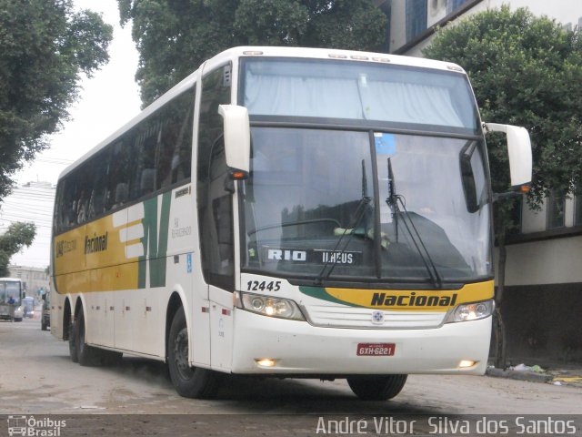 Viação Nacional 12445 na cidade de Rio de Janeiro, Rio de Janeiro, Brasil, por André Vitor  Silva dos Santos. Número da foto: #1077806.