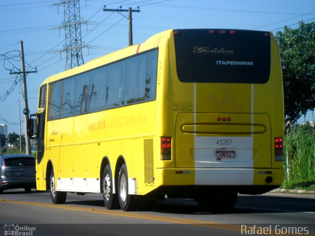 Viação Itapemirim 45287 na cidade de Campos dos Goytacazes, Rio de Janeiro, Brasil, por Rafael Gomes . Número da foto: #1077100.