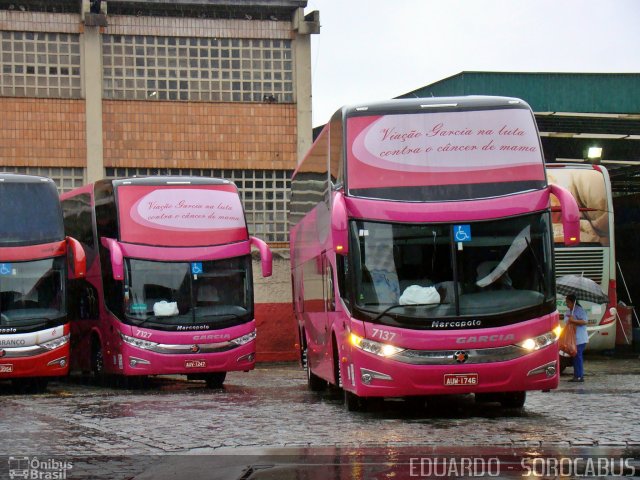 Viação Garcia 7137 na cidade de São Paulo, São Paulo, Brasil, por EDUARDO - SOROCABUS. Número da foto: #1077754.