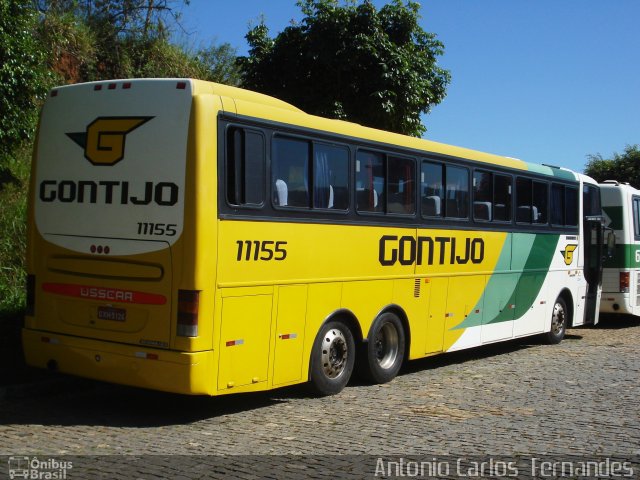 Empresa Gontijo de Transportes 11155 na cidade de João Monlevade, Minas Gerais, Brasil, por Antonio Carlos Fernandes. ID da foto: 1079573.