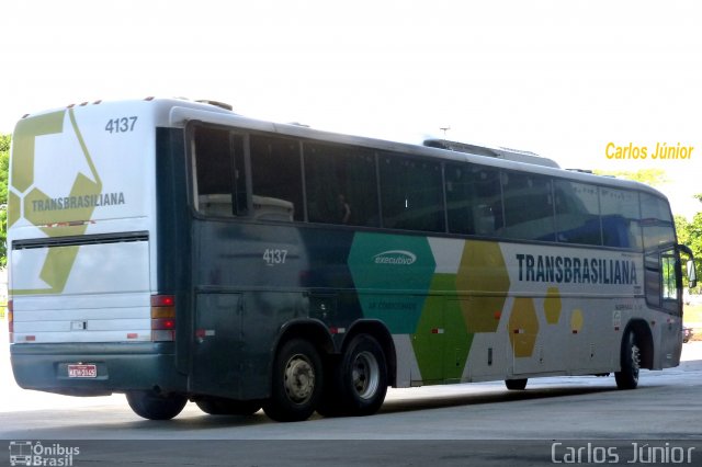 Transbrasiliana Transportes e Turismo 4137 na cidade de Goiânia, Goiás, Brasil, por Carlos Júnior. Número da foto: #1079137.