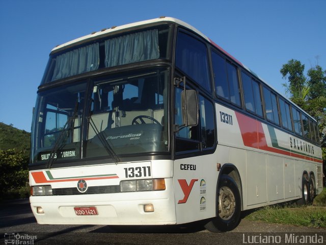 Viação Salutaris e Turismo 13311 na cidade de Ponte Nova, Minas Gerais, Brasil, por Luciano Miranda. Número da foto: #1080944.