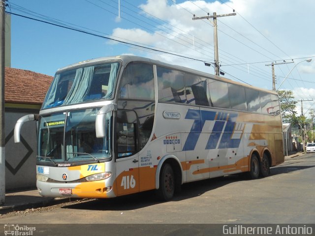 TIL Transportes Coletivos 416 na cidade de Araxá, Minas Gerais, Brasil, por Guilherme Antonio. ID da foto: 1081582.