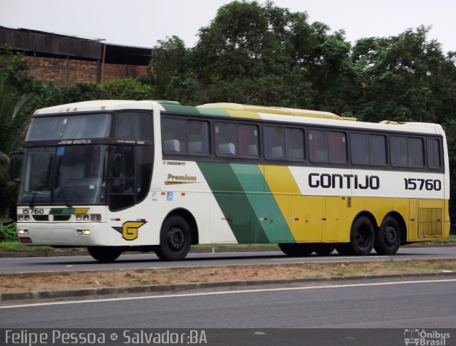 Empresa Gontijo de Transportes 15760 na cidade de Salvador, Bahia, Brasil, por Felipe Pessoa de Albuquerque. ID da foto: 1126099.