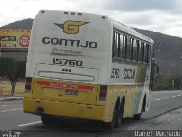 Empresa Gontijo de Transportes 15760 na cidade de Jequié, Bahia, Brasil, por Daniel  Machado. Número da foto: #1125362.