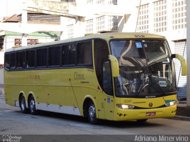 Viação Itapemirim 8089 na cidade de Rio de Janeiro, Rio de Janeiro, Brasil, por Adriano Minervino. ID da foto: 1125985.