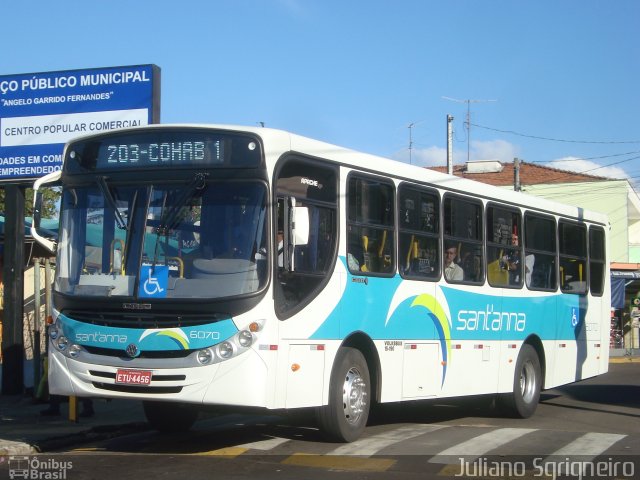 Viação Sant'Anna 6070 na cidade de Botucatu, São Paulo, Brasil, por Juliano Sgrigneiro. Número da foto: #1124879.