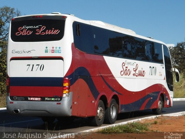 Expresso São Luiz 7170 na cidade de Brasília, Distrito Federal, Brasil, por José Augusto da Silva Gama. Número da foto: #1144175.