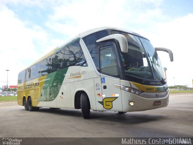 Empresa Gontijo de Transportes 18165 na cidade de Goiânia, Goiás, Brasil, por Vicente Pinto Moreira. Número da foto: #1143007.