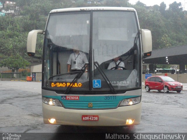 Empresa de Ônibus Nossa Senhora da Penha 35111 na cidade de Santos, São Paulo, Brasil, por Matheus  Scheguschewsky. Número da foto: #1143367.