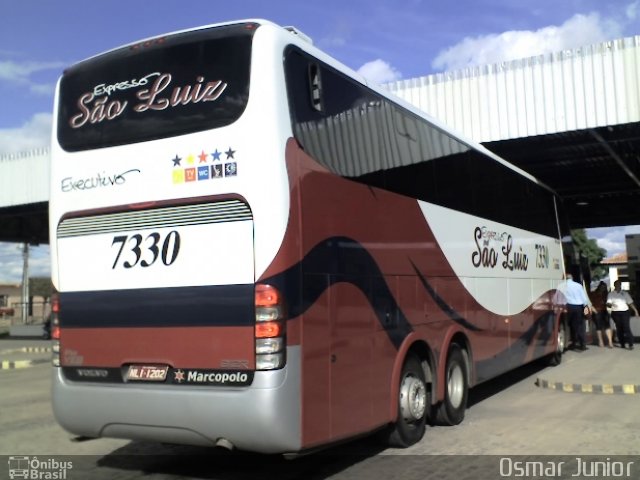 Expresso São Luiz 7330 na cidade de Itaberaba, Bahia, Brasil, por Osmar Junior. ID da foto: 1143684.