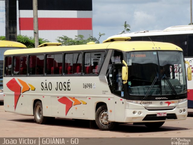 Expresso São José do Tocantins 16098 na cidade de Goiânia, Goiás, Brasil, por João Victor. ID da foto: 1142771.