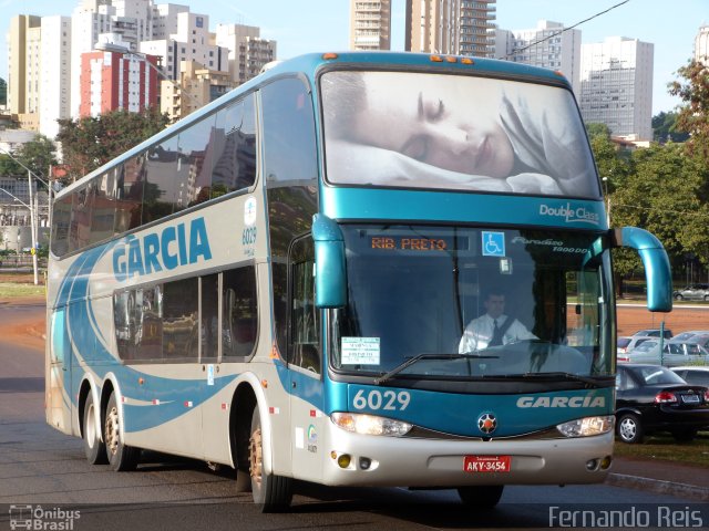Viação Garcia 6029 na cidade de Ribeirão Preto, São Paulo, Brasil, por Fernando Reis. Número da foto: #1143548.
