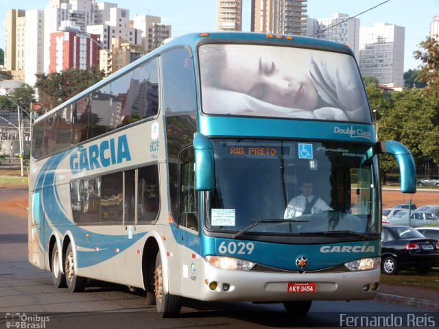 Viação Garcia 6029 na cidade de Ribeirão Preto, São Paulo, Brasil, por Fernando Reis. ID da foto: 1143548.