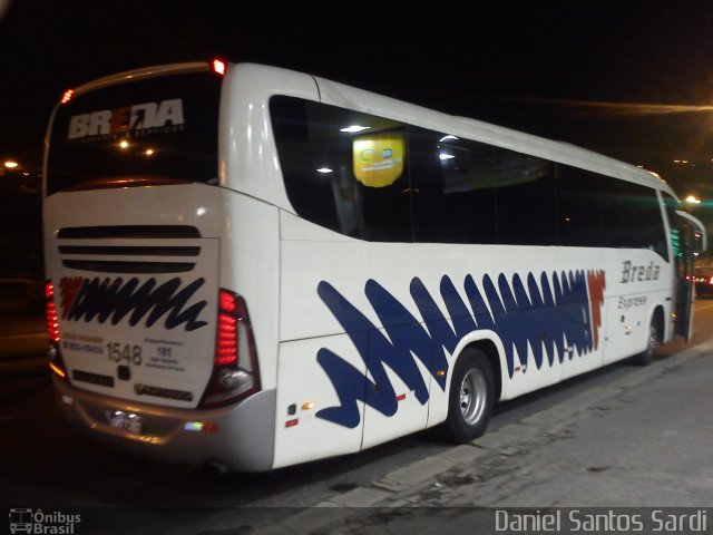 Breda Transportes e Serviços 1548 na cidade de Santos, São Paulo, Brasil, por Daniel Santos Sardi. Número da foto: #1146108.