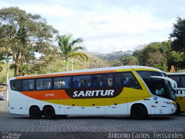 Saritur - Santa Rita Transporte Urbano e Rodoviário 27110 na cidade de Itabira, Minas Gerais, Brasil, por Antonio Carlos Fernandes. ID da foto: 1144805.