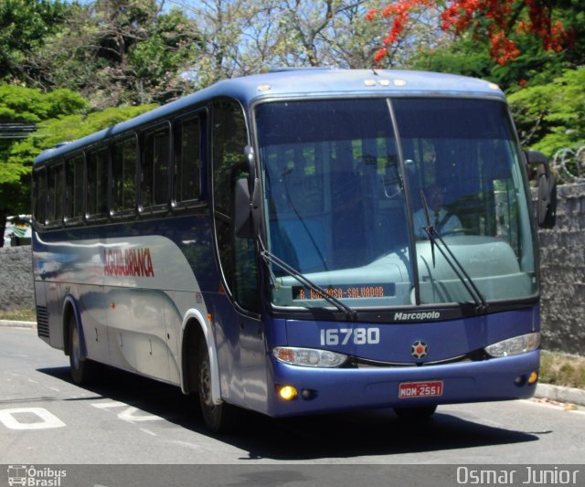 Viação Águia Branca 16780 na cidade de Salvador, Bahia, Brasil, por Osmar Junior. ID da foto: 1146885.