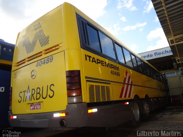 Viação Itapemirim 40489 na cidade de Campos dos Goytacazes, Rio de Janeiro, Brasil, por Gilberto Martins. Número da foto: #1147894.
