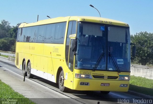 Viação Itapemirim 44043 na cidade de Resende, Rio de Janeiro, Brasil, por Hélio  Teodoro. Número da foto: #1148180.
