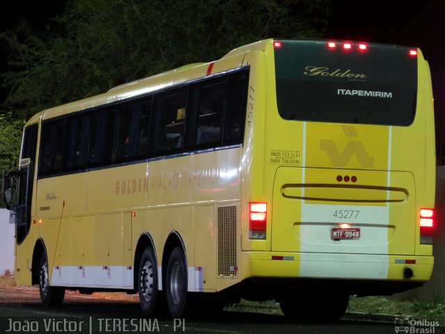 Viação Itapemirim 45277 na cidade de Teresina, Piauí, Brasil, por João Victor. Número da foto: #1150210.