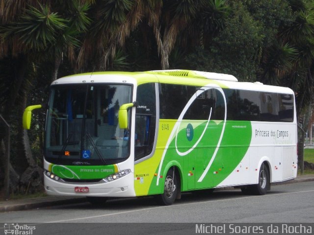 Expresso Princesa dos Campos 6148 na cidade de Curitiba, Paraná, Brasil, por Michel Soares da Rocha. ID da foto: 1149541.