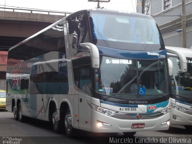 Auto Viação 1001 RJ 108.200 na cidade de Rio de Janeiro, Rio de Janeiro, Brasil, por Marcelo Candido de Oliveira. Número da foto: #1149676.