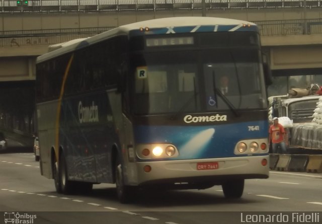 Viação Cometa 7641 na cidade de São Paulo, São Paulo, Brasil, por Leonardo Fidelli. ID da foto: 1149967.