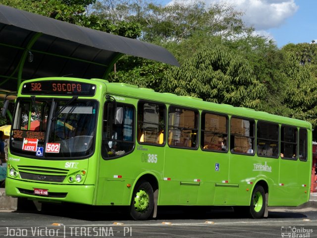 Transcol Transportes Coletivos 09385 na cidade de Teresina, Piauí, Brasil, por João Victor. ID da foto: 1148839.