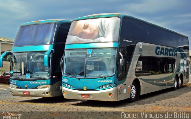 Viação Garcia 7010 na cidade de Londrina, Paraná, Brasil, por Roger Vinicius de Britto. ID da foto: 1153362.