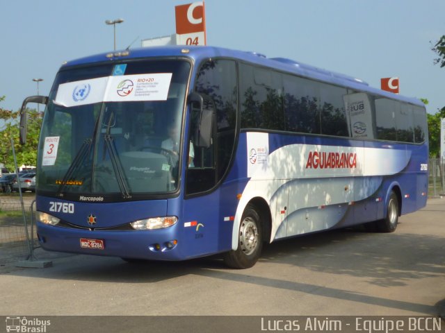 Viação Águia Branca 21760 na cidade de Rio de Janeiro, Rio de Janeiro, Brasil, por Lucas Alvim. Número da foto: #1154580.