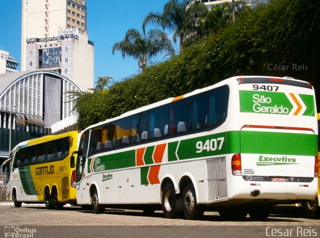 Cia. São Geraldo de Viação 9407 na cidade de Belo Horizonte, Minas Gerais, Brasil, por César Ônibus. Número da foto: #1153598.