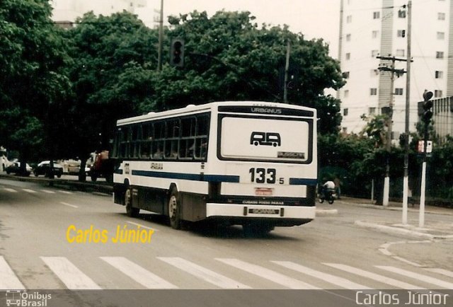 Rápido Araguaia 133-5 na cidade de Goiânia, Goiás, Brasil, por Carlos Júnior. Número da foto: #1155112.
