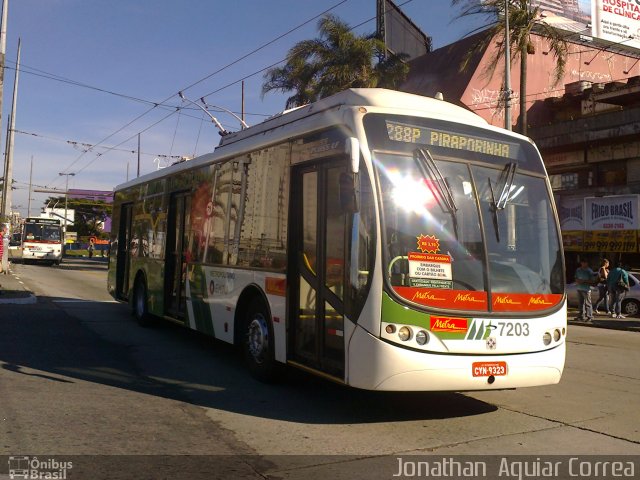 Metra - Sistema Metropolitano de Transporte 7203 na cidade de São Bernardo do Campo, São Paulo, Brasil, por Jonathan  Aguiar Correa. Número da foto: #1155987.