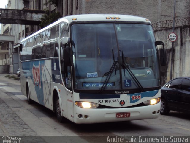 Auto Viação 1001 RJ 108.583 na cidade de Rio de Janeiro, Rio de Janeiro, Brasil, por André Luiz Gomes de Souza. ID da foto: 1157215.