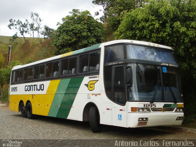 Empresa Gontijo de Transportes 11195 na cidade de João Monlevade, Minas Gerais, Brasil, por Antonio Carlos Fernandes. ID da foto: 1155510.