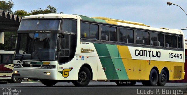 Empresa Gontijo de Transportes 15495 na cidade de Araxá, Minas Gerais, Brasil, por Lucas Borges . Número da foto: #1158427.