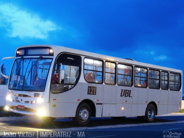 VBL - Viação Branca do Leste 121 na cidade de Imperatriz, Maranhão, Brasil, por João Victor. ID da foto: 1161258.