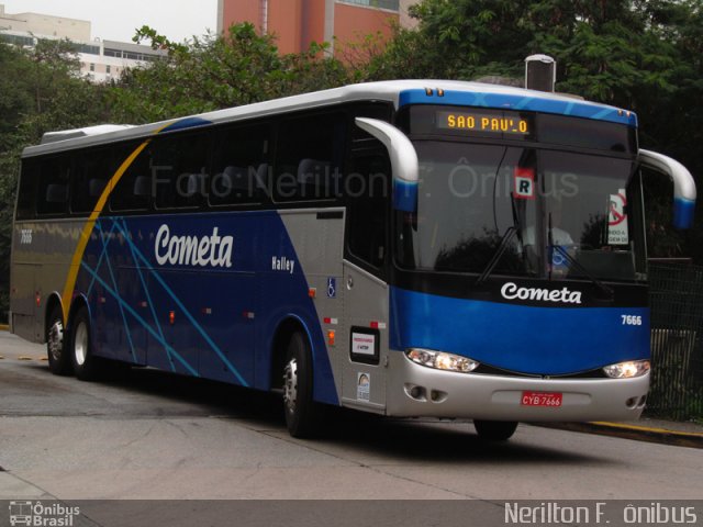 Viação Cometa 7666 na cidade de São Paulo, São Paulo, Brasil, por Nerilton F.  ônibus. Número da foto: #1161011.