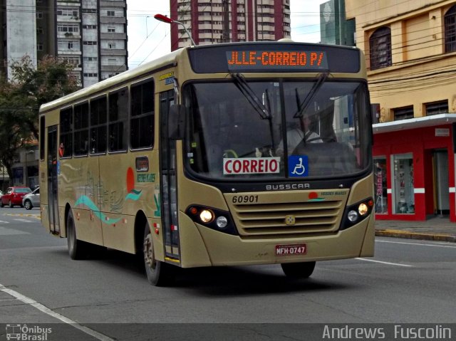Viação Verdes Mares 60901 na cidade de Joinville, Santa Catarina, Brasil, por Andrews  Fuscolin. Número da foto: #1160856.