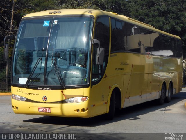 Viação Itapemirim 5541 na cidade de São Paulo, São Paulo, Brasil, por Leandro Carneiro. Número da foto: #1160045.