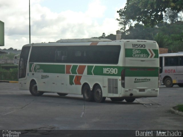 Cia. São Geraldo de Viação 11590 na cidade de Ilhéus, Bahia, Brasil, por Daniel  Machado. Número da foto: #1162915.