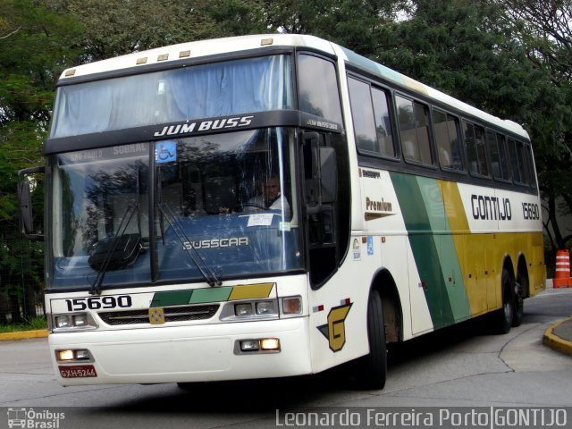 Empresa Gontijo de Transportes 15690 na cidade de São Paulo, São Paulo, Brasil, por Leonardo Ferreira Porto. ID da foto: 1162325.