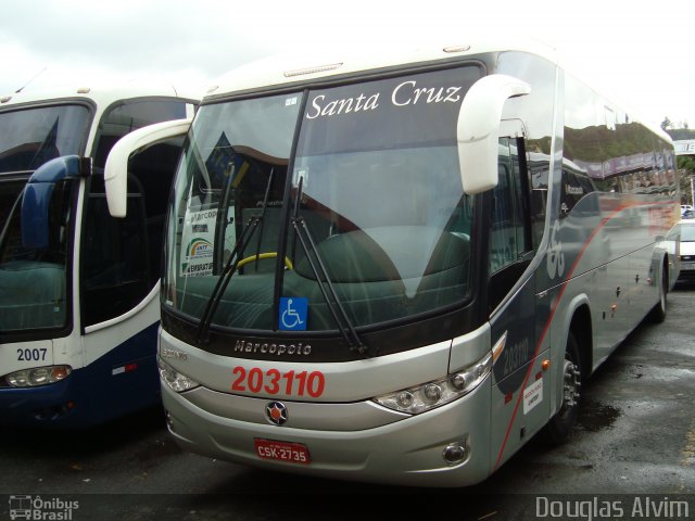 Viação Santa Cruz 203110 na cidade de Aparecida, São Paulo, Brasil, por Douglas Alvim. Número da foto: #1162429.