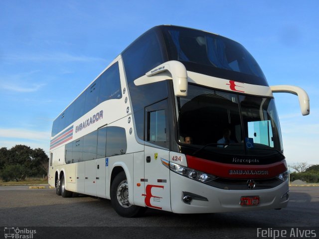 Expresso Embaixador 424 na cidade de Pelotas, Rio Grande do Sul, Brasil, por Felipe Alves. Número da foto: #1126888.