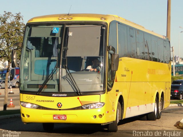 Viação Itapemirim 5867 na cidade de Florianópolis, Santa Catarina, Brasil, por Renato de Aguiar. Número da foto: #1127591.