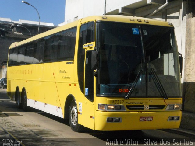Viação Itapemirim 45317 na cidade de Rio de Janeiro, Rio de Janeiro, Brasil, por André Vitor  Silva dos Santos. Número da foto: #1127486.