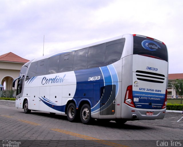 Viação Cordial Transportes e Turismo 3633 na cidade de São Mateus, Espírito Santo, Brasil, por Caio Trés. Número da foto: #1127860.