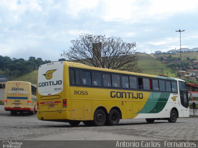 Empresa Gontijo de Transportes 11055 na cidade de João Monlevade, Minas Gerais, Brasil, por Antonio Carlos Fernandes. ID da foto: 1126921.