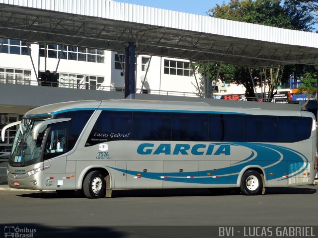 Viação Garcia 7576  na cidade de Telêmaco Borba, Paraná, Brasil, por Lucas Gabriel. ID da foto: 1127990.